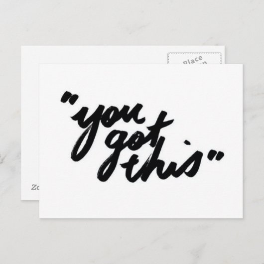 Sie got diese Postkarte (Vorne/Hinten)