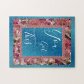 Sie Got diese rosa Frühlingsblüten Inspiration Puzzle (Horizontal)