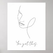 Sie Got diesen benutzerdefinierten Text der Linie Poster (Vorne)