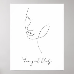 Sie Got diesen benutzerdefinierten Text der Linie Poster