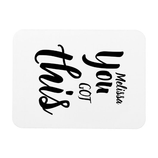 Sie Got diesen Personalisierten Namen flexibel Magnet (Horizontal)