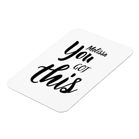 Sie Got diesen Personalisierten Namen flexibel Magnet (Linke Seite)