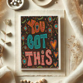 Sie Got diesen Spaß Folk Stilvolle Ermutigung Karte