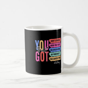 Sie Got diesen Stressrock des Testtages Kaffeetasse