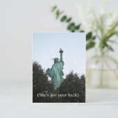 Sie got dir den Rücken! Postkarte (Stehend Vorderseite)