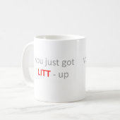 Sie got gerade LITT herauf Tassen (Vorderseite Links)