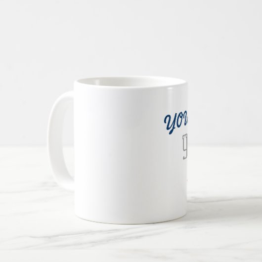 Sie got gerade Litt oben! Kaffeetasse (Vorderseite Links)