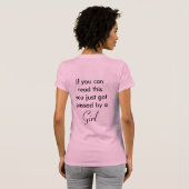 Sie got gerade überschritten durch ein Mädchen T-Shirt (Schwarz voll)