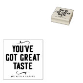 Sie Got Großer Geschmack Name Kleines Unternehmen Gummistempel (Stempel)