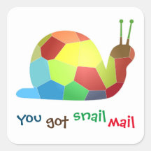 Sie Got Schneckenbriefe - Niedlich und farbenfroh