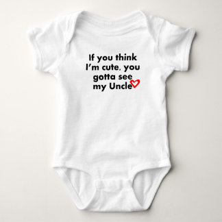 Sie got, um meinen Onkel zu sehen Baby Strampler