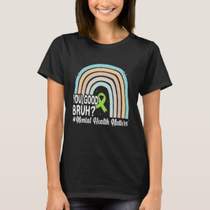 Sie gute geistige Gesundheit menschliches Gehirn G T-Shirt