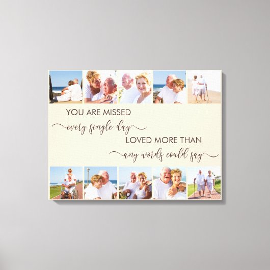 Sie haben 10 Erinnerungen an die FotoCollage Almon Leinwanddruck (Vorderseite)