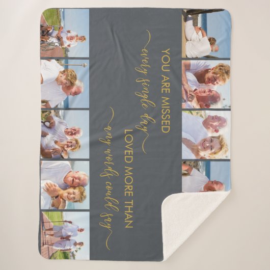 Sie haben 10 Foto Graue Erinnerung verpasst Sherpadecke (Vorderseite)