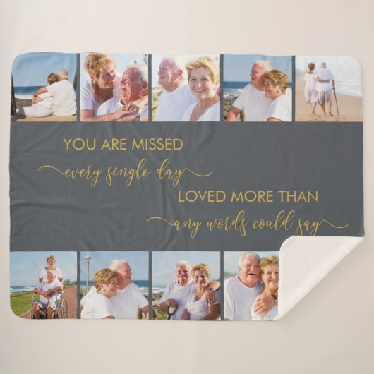 Sie haben 10 Foto Graue Erinnerung verpasst Sherpadecke (Vorderseite (Horizontal))