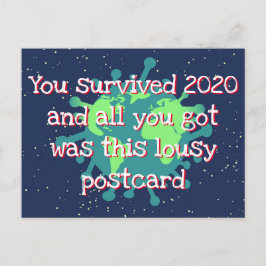 Sie haben 2020 ein sonniges neues Jahr überlebt Postkarte