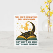 Sie haben Bücher verboten, sie verboten Denken _1 Karte (Gelbe Blume)