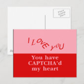 Sie haben Captcha und mein Herz Postkarte (Vorne/Hinten)