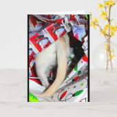 Sie haben das Ende eines weiteren Jahres am Schwan Karte (Gelbe Blume)