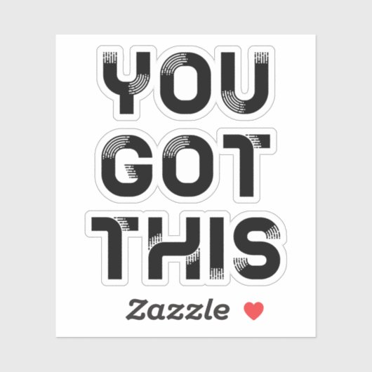 Sie haben das got aufkleber (Blatt)