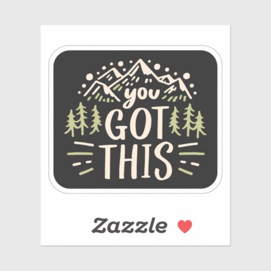 Sie haben das got aufkleber (Blatt)