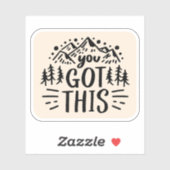 Sie haben das got aufkleber (Blatt)