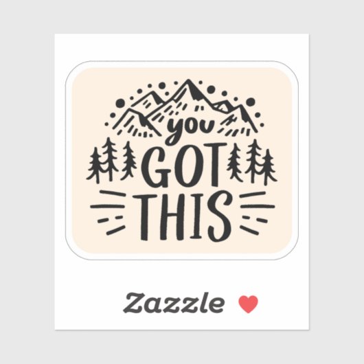 Sie haben das got aufkleber (Blatt)