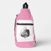 Sie haben das Got - die weiße Lotus Crossbody Bag (Vorderseite)