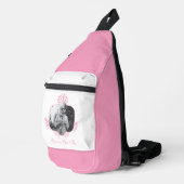 Sie haben das Got - die weiße Lotus Crossbody Bag (Rechte Ecke)