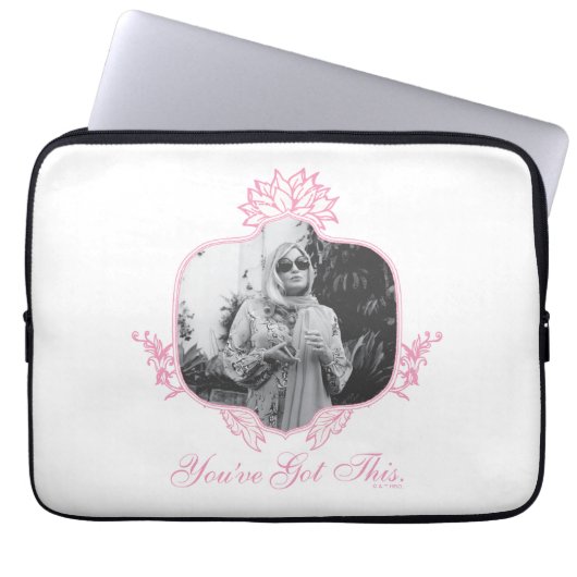 Sie haben das Got - die weiße Lotus Laptopschutzhülle (Vorderseite)