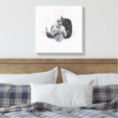 Sie haben das Got - die weiße Lotus Leinwanddruck (Insitu (Schlafzimmer))