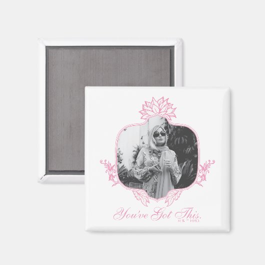 Sie haben das Got - die weiße Lotus Magnet (Vorderseite/Rückseite)