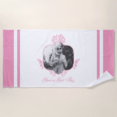 Sie haben das Got - die weiße Lotus Strandtuch (Vorderseite)