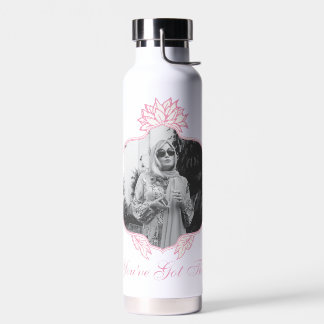 Sie haben das Got - die weiße Lotus Trinkflasche