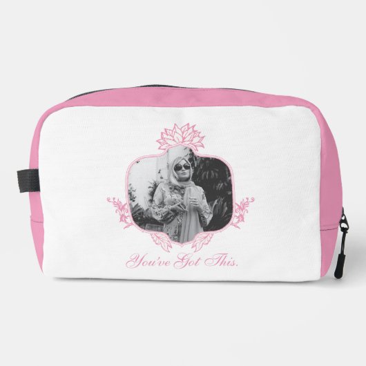 Sie haben das Got - die weiße Lotus Waschbeutel (Vorderseite)