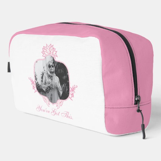 Sie haben das Got - die weiße Lotus Waschbeutel (Rechte Ecke)