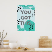 Sie haben das Got, Eigenmotivation Poster (Küche)