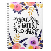 Sie haben das Got | floral Inspiration Notizblock (Vorderseite)