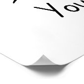 Sie haben das Got - Minimalistische Motivation Poster (Ecke)