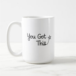 "Sie haben das Got" Motivierend Star-Design Kaffeetasse