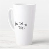 "Sie haben das Got" Motivierend Star-Design Milchtasse (Linke Ecke)