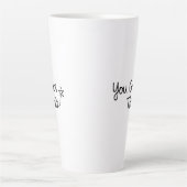 "Sie haben das Got" Motivierend Star-Design Milchtasse (Vorderseite)