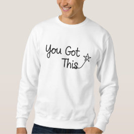 "Sie haben das Got" Motivierend Star-Design Sweatshirt