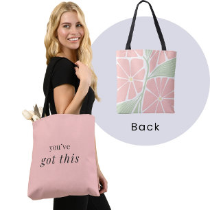 Sie haben das got - Pastellrosa Affirmation Tasche