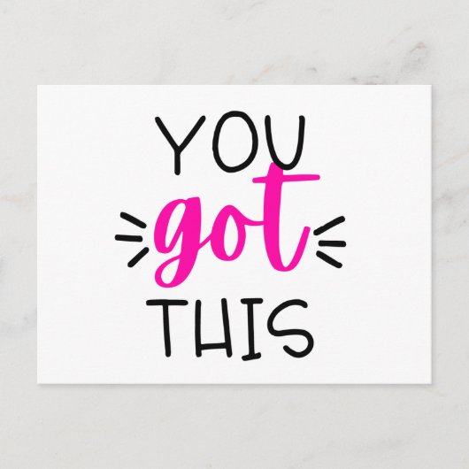 Sie haben das Got Postkarte (Vorderseite)