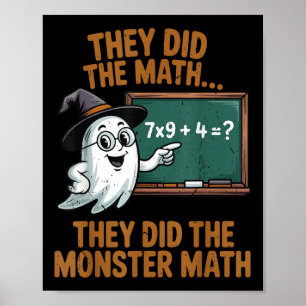 Sie haben das Monster-Mathe-Lehrer-Halloween-Kostü Poster