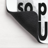 Sie haben das Recht zu schweigen Mousepad (Ecke)