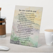 Sie haben das Schild/Liebe/Geschenk des Warteposte Sockelschild (In SItu)