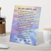 Sie haben das Schild/Liebe/Geschenk Pe warten wert Sockelschild (In SItu)