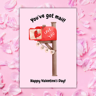 Sie haben das Valentinstag-Foto des Postunterricht Feiertagskarte